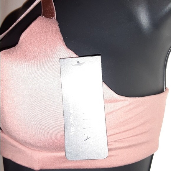 Youmita Lightly Lined Cameo Brown Racerback 32A Bra NWT - Picture 4 of 6